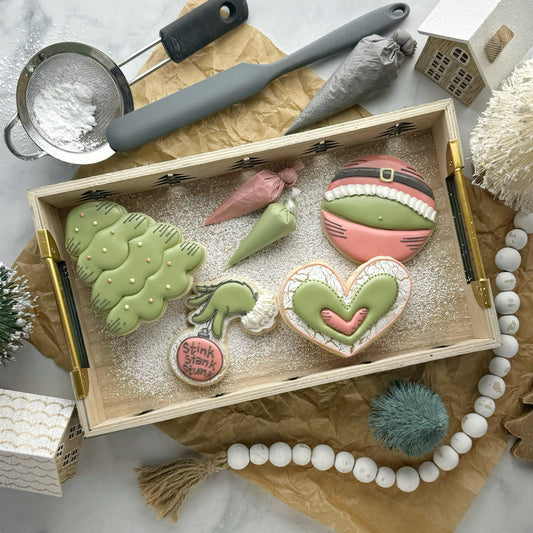 Grinch Royal Icing Cookie Decorating Class 12/21/24 @1pm