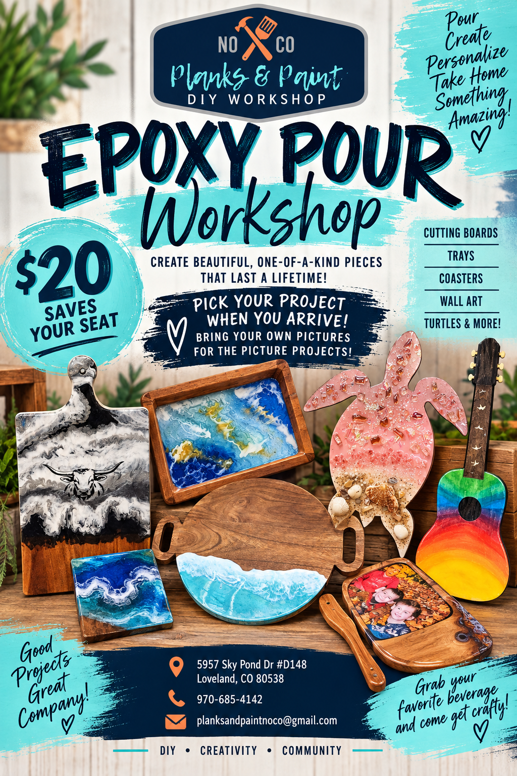 Epoxy Resin Pour Workshop