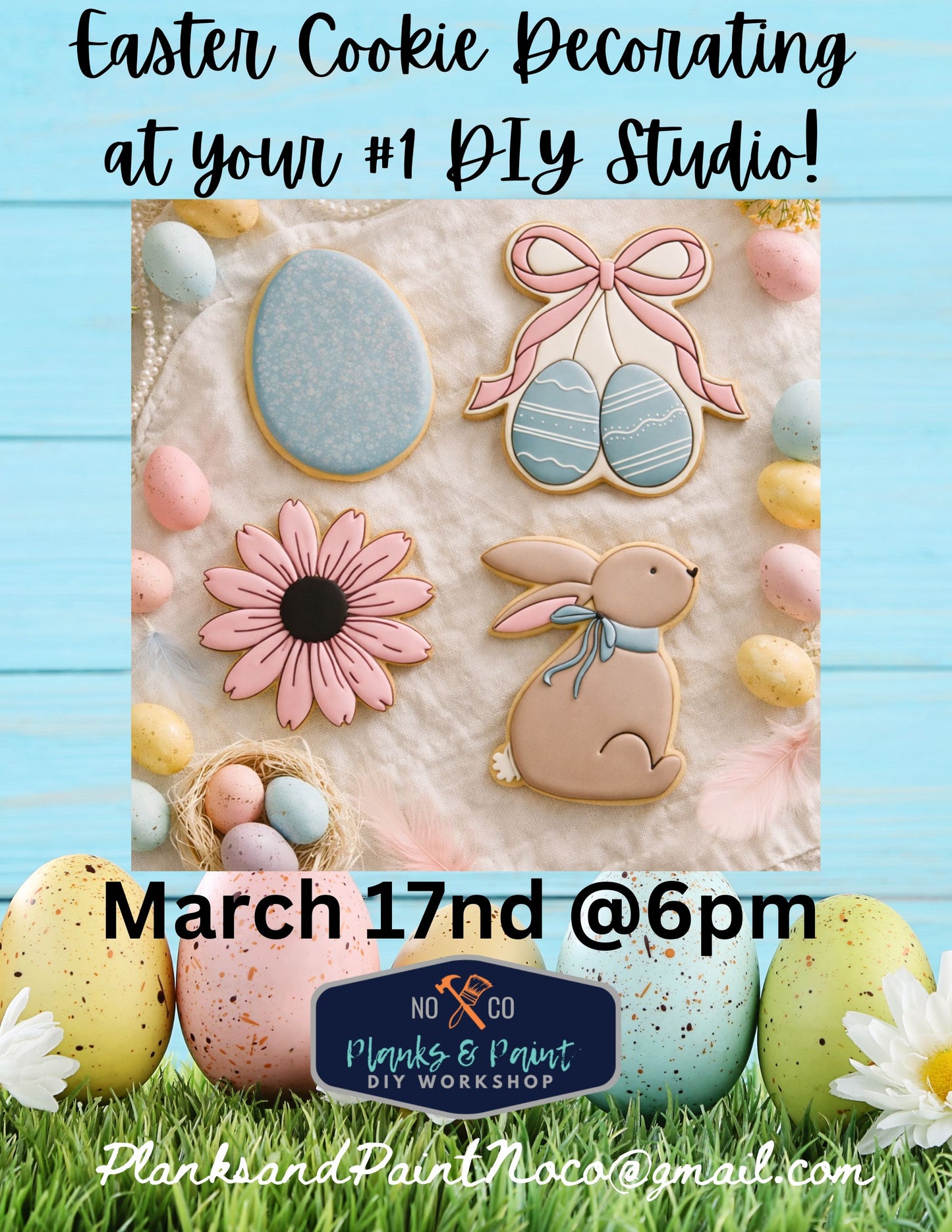 Easter Royal Icing Cookie Decorating Class