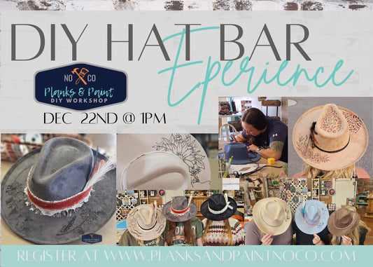 DIY Hat Bar Experience - 12/22/24 @1pm