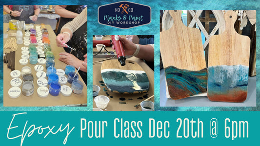 Epoxy Resin Pour Class - 12/20/24th @ 6pm