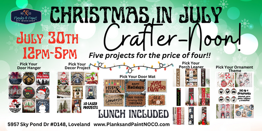 CHRISTMAS IN JULY CRAFTERNOON
