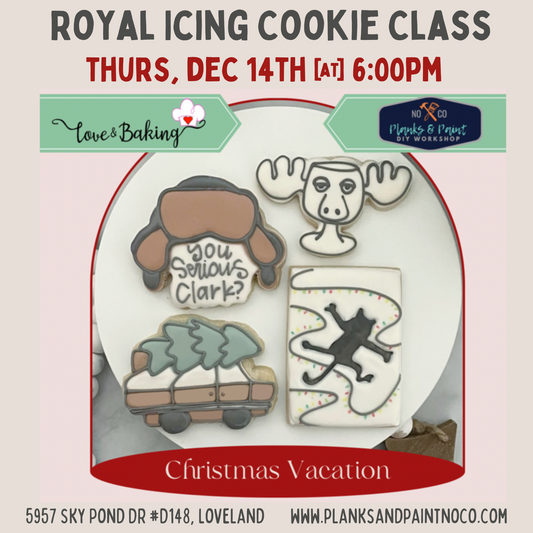 Christmas Vacation Royal Icing Cookie Decorating Class