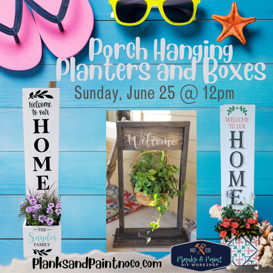 Planter hanging and boxes 6/25/23 @12pm