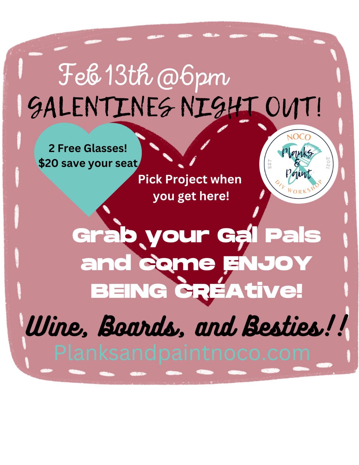 Galentines Night Out Party? (SAVE MY SEAT) 2/13/25 @6pm