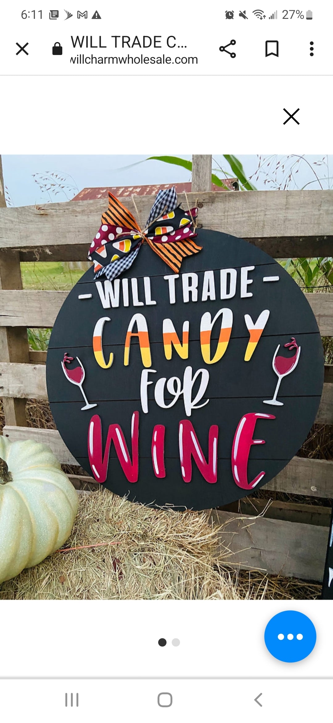 Will trade Wine for Candy 3D Door Hanger