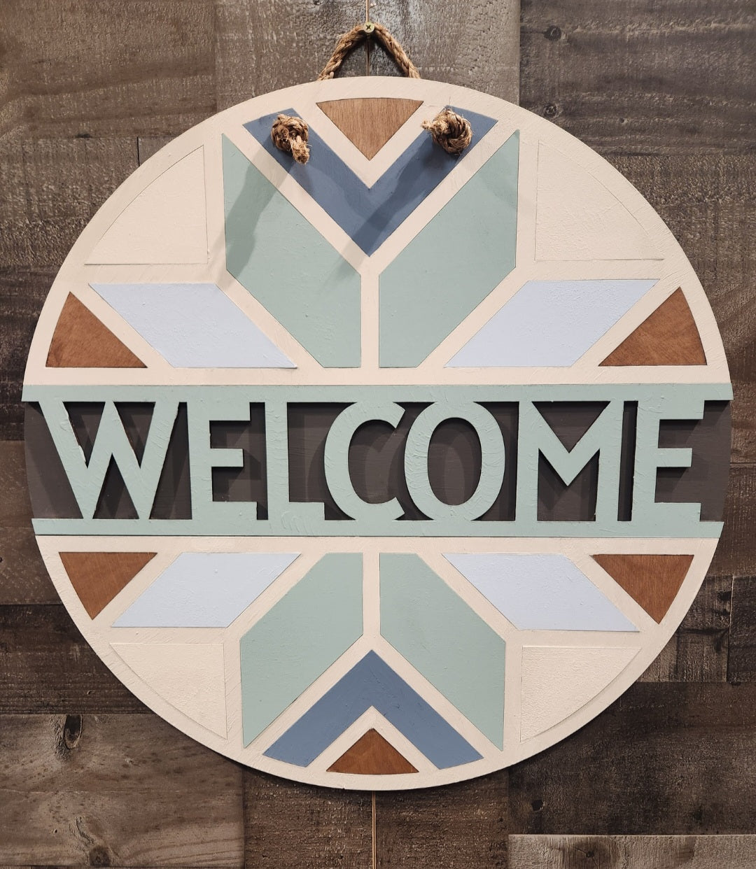 Welcome Quilt (22") 3D Door Hanger