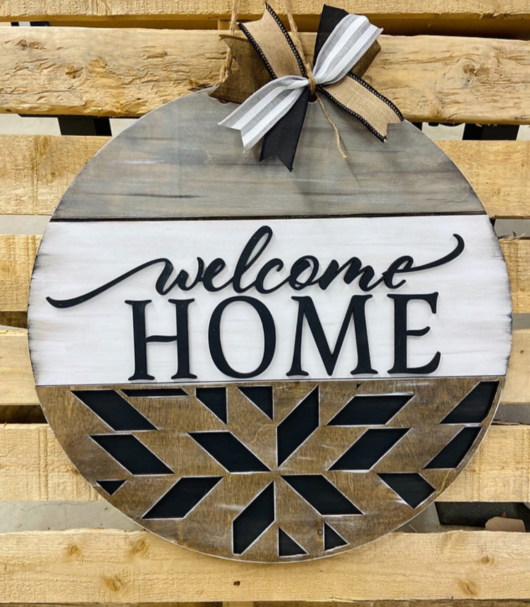 Welcome Home Quilt 22" 3D