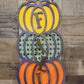 Fall Tiered Pumpkins 22" 3D