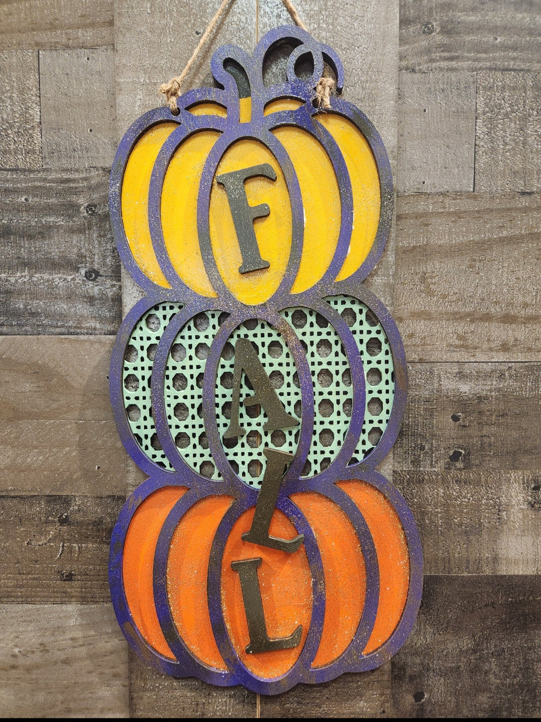 Fall Tiered Pumpkins 22" 3D