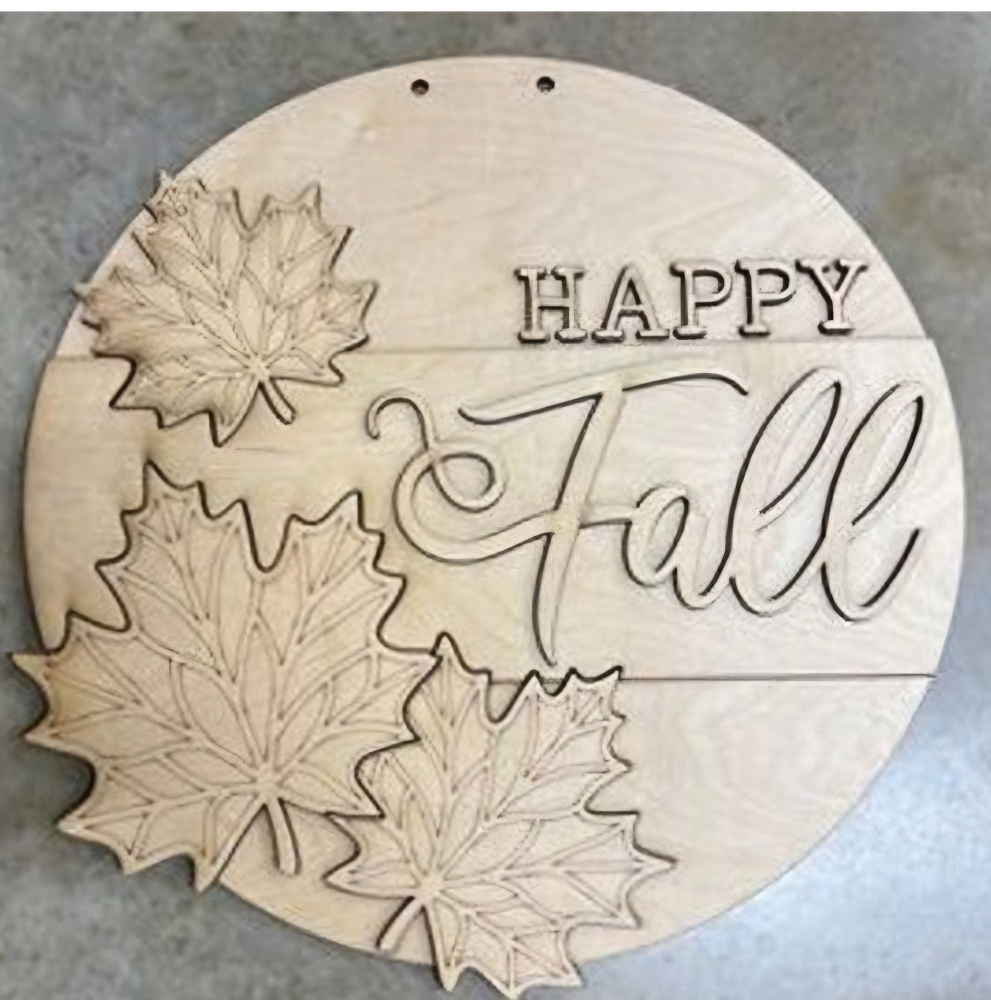 Happy Fall Leaves Multiple 22" 3D