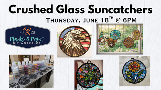 Crushed glass + Workshop (suncatcher)
