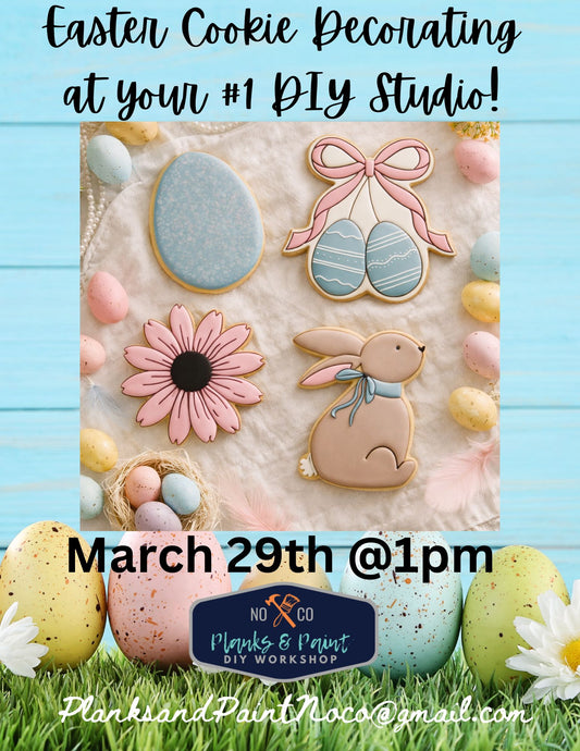 Easter Royal Icing Cookie Decorating Class 3/29/26 @1pm