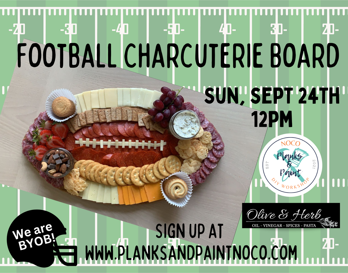 Game Day Football Charcuterie Workshop - 9/24/23 @ 12pm