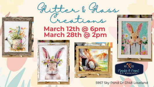 Spring Glitter and Glass Creations