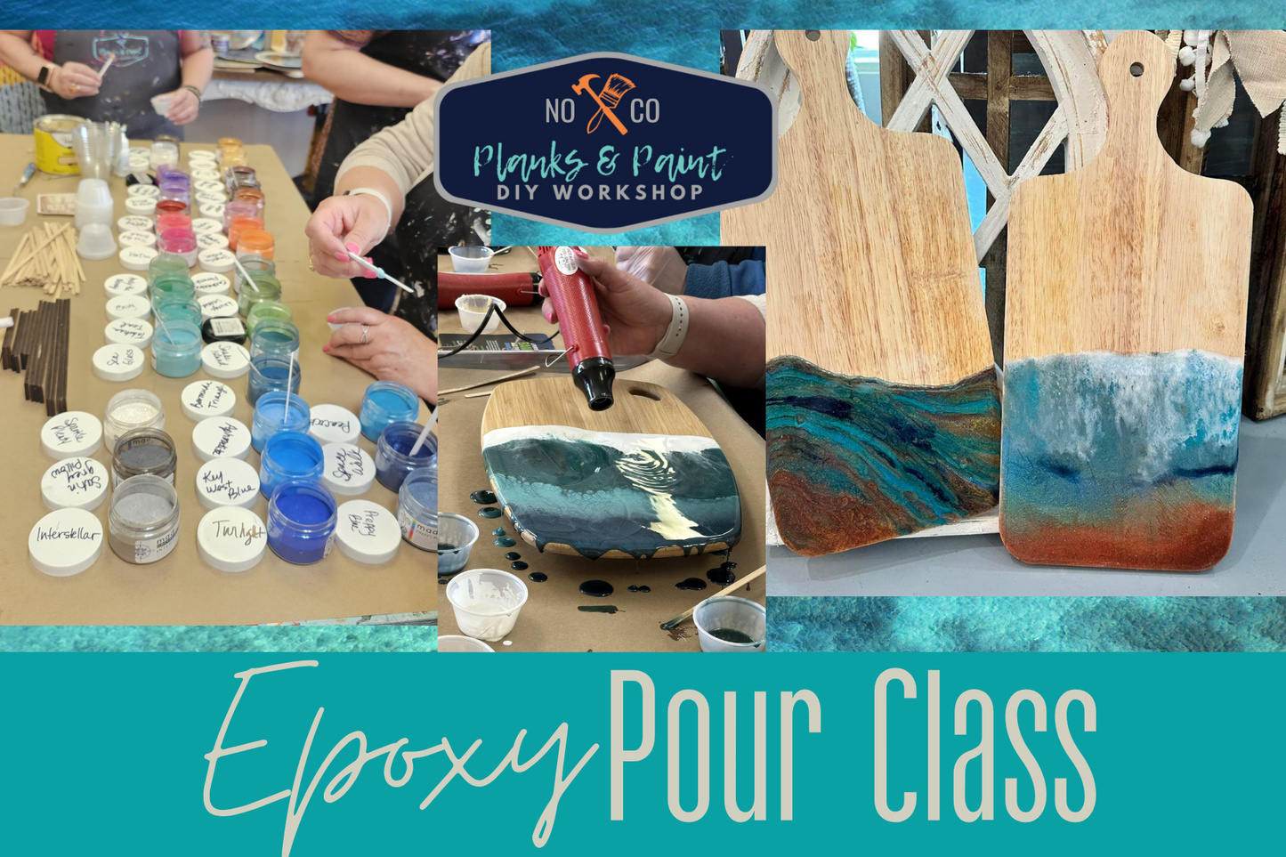 Epoxy Resin Pour Class - August 6th @ 6pm