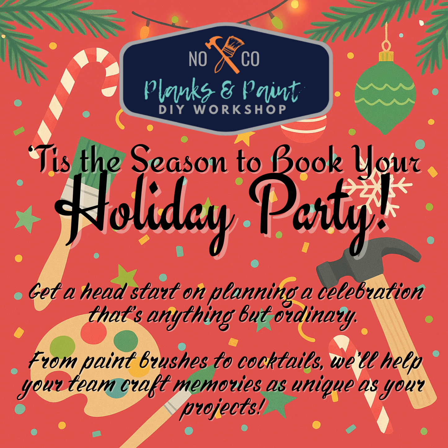 BOOK A HOLIDAY PARTY