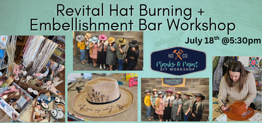 Revital Hat Burning Workshop 7/18/26 @5:30pm
