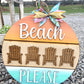 Beach Please (18") 3D Door Hanger
