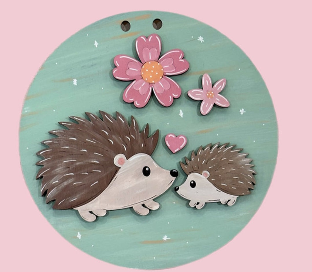 Hedge Hog Kids 10" Round Door Hanger