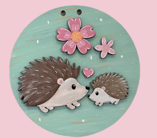 Hedge Hog Kids 10" Round Door Hanger