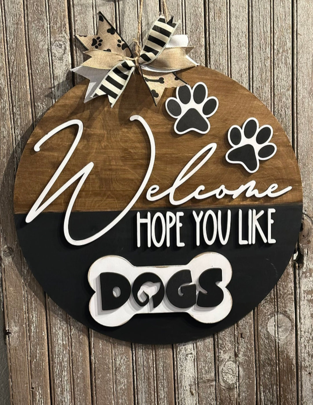 Welcome hope you like dogs #2 3D 18"