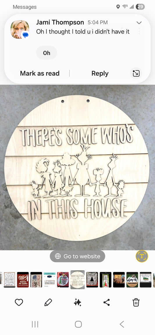 House of WHO's 3D Door Hanger