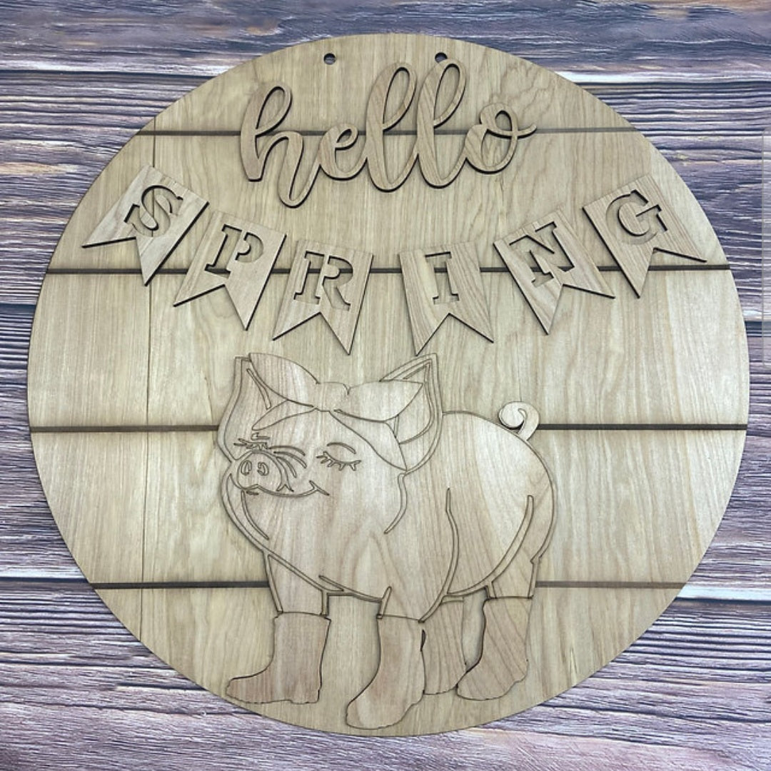 Hello Spring Pig 18" 3D
