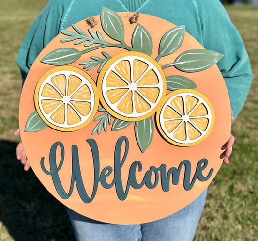 Welcome Lemons 18" 3D