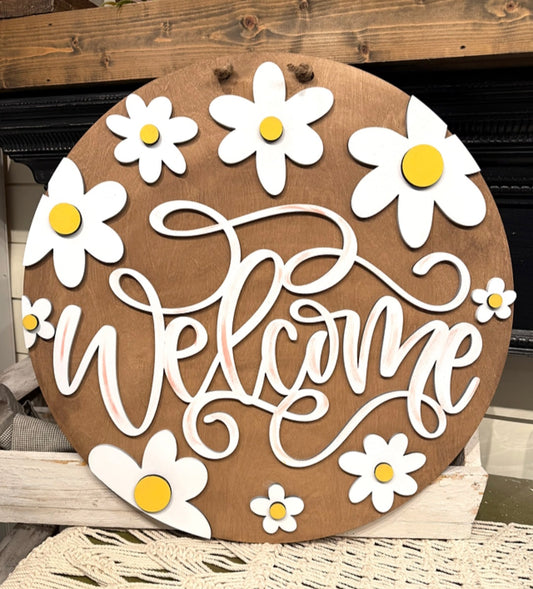 Welcome Daisies 18" 3D