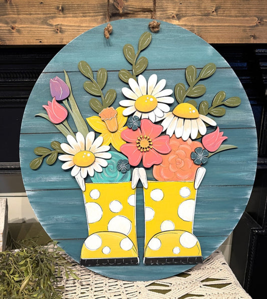 Spring Rain Boots 3D 18"