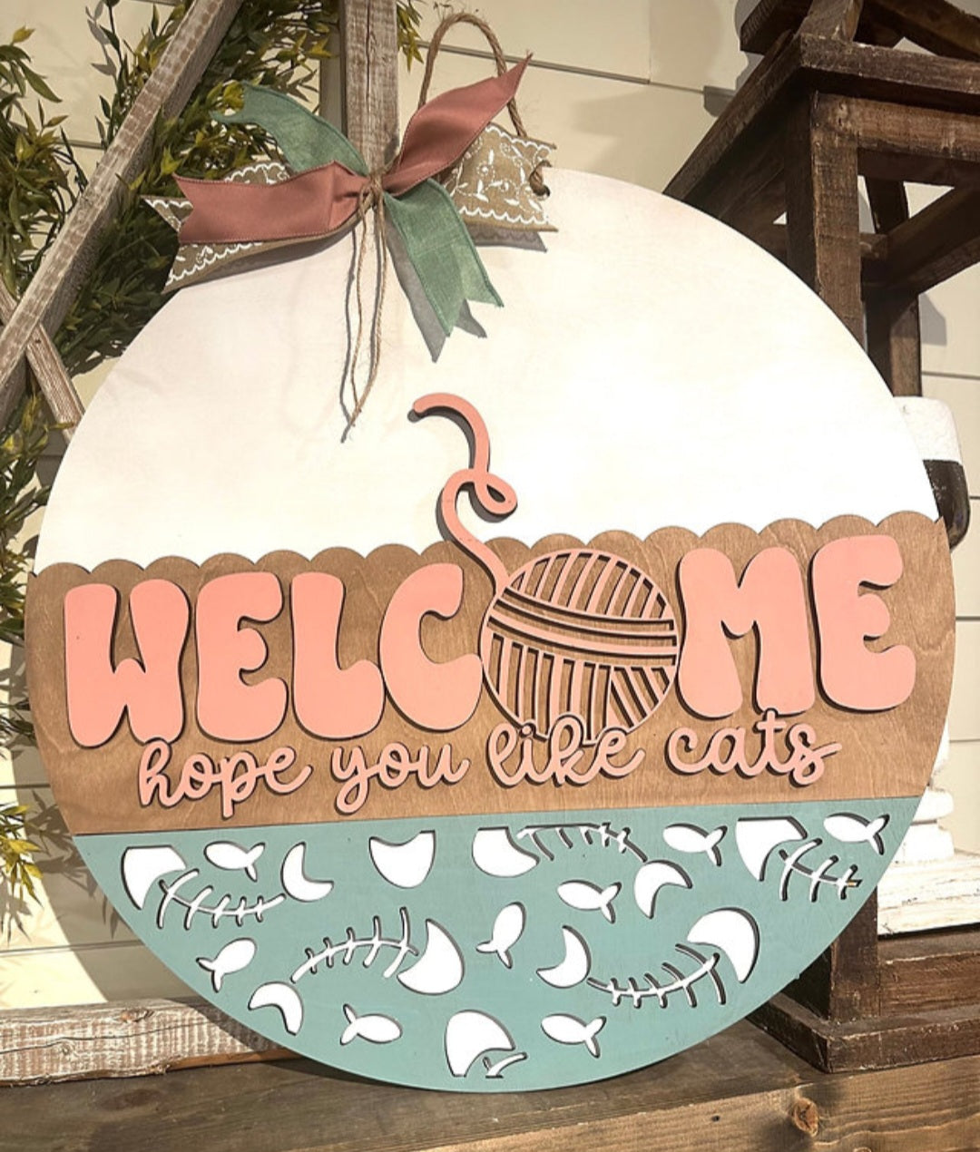 Welcome Hope you Like Cats 18"