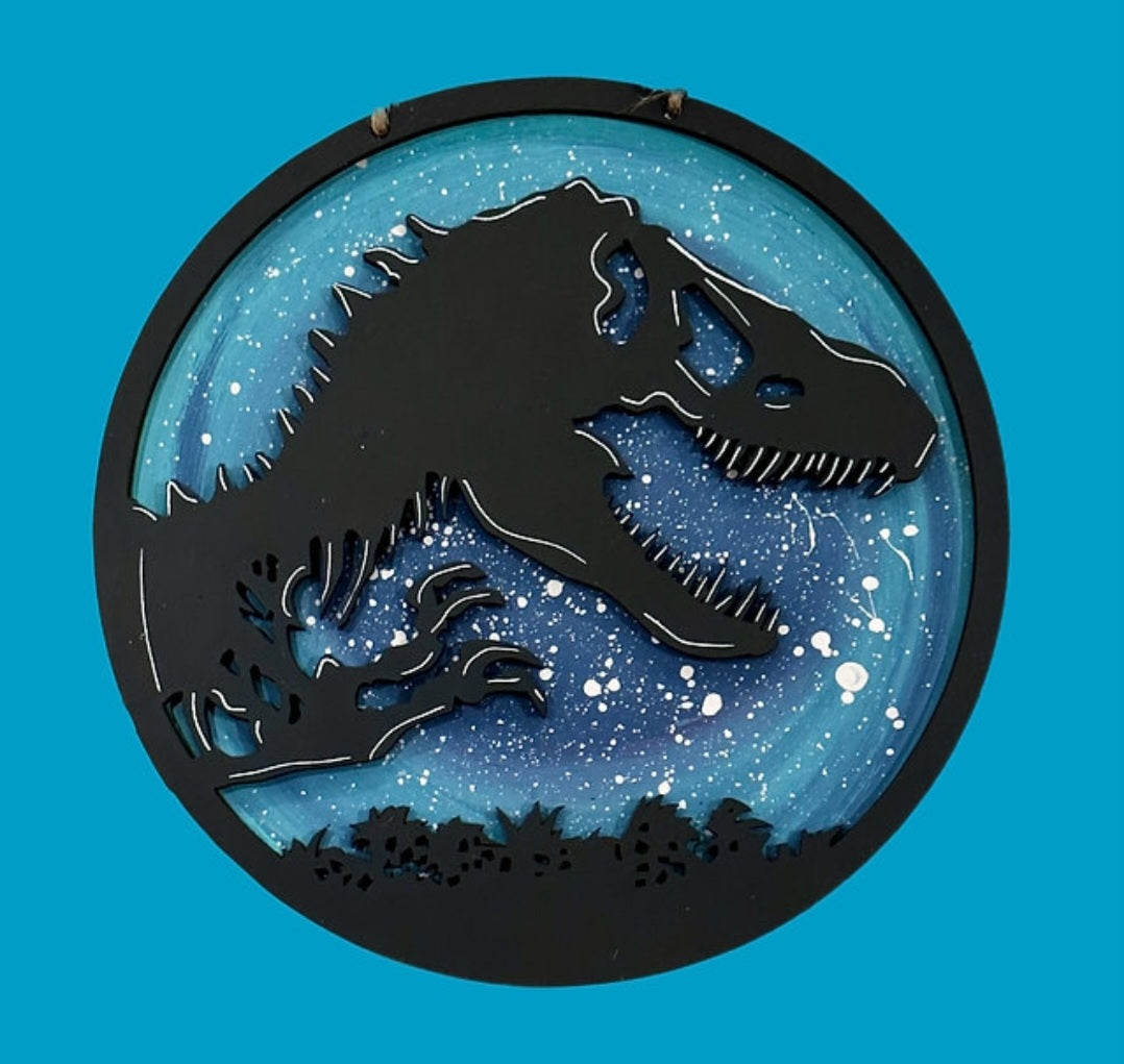 Dino Kids 10" Round Door Hanger