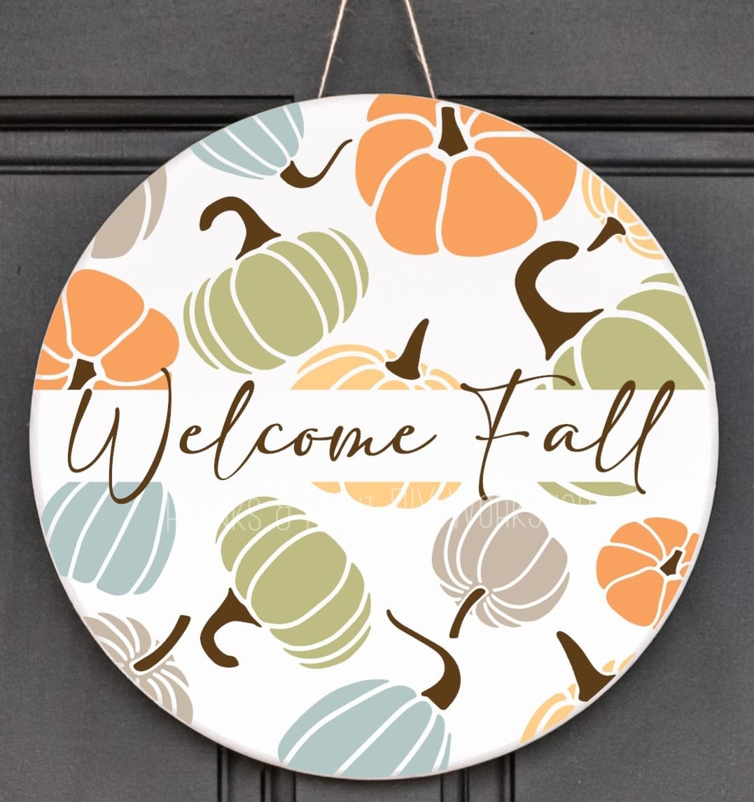 Welcome Fall Pumpkins FA491