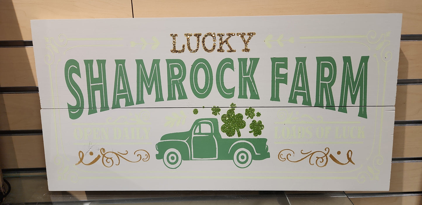 Lucky Shamrock Farms Sign - NOCO