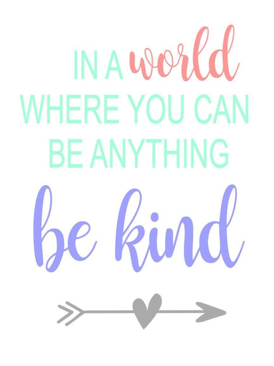 In A world Where You can Be Anything Be Kind - NOCO