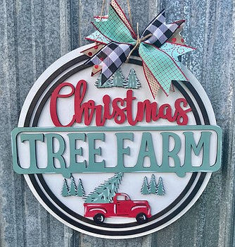 Christmas Tree Farm Door Hanger - NOCO