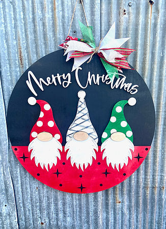 Merry Christmas Gnomes Door Hanger - NOCO
