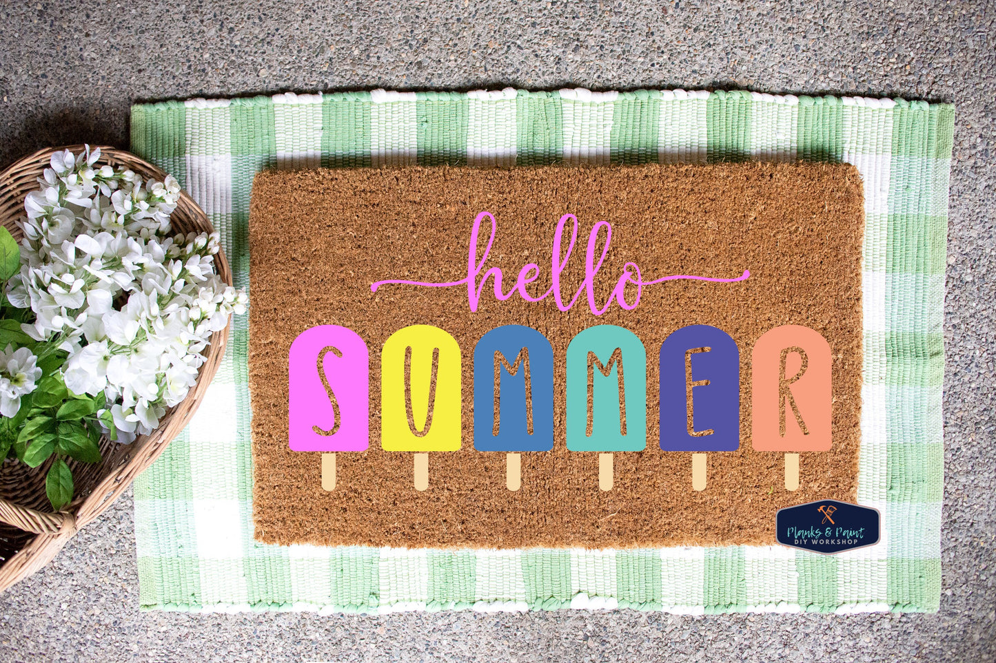 Hello Summer Popcicles Door Mat - NOCO