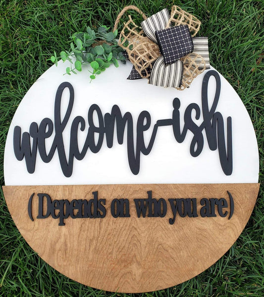 Welcome-ish 3D Door Hanger - NOCO